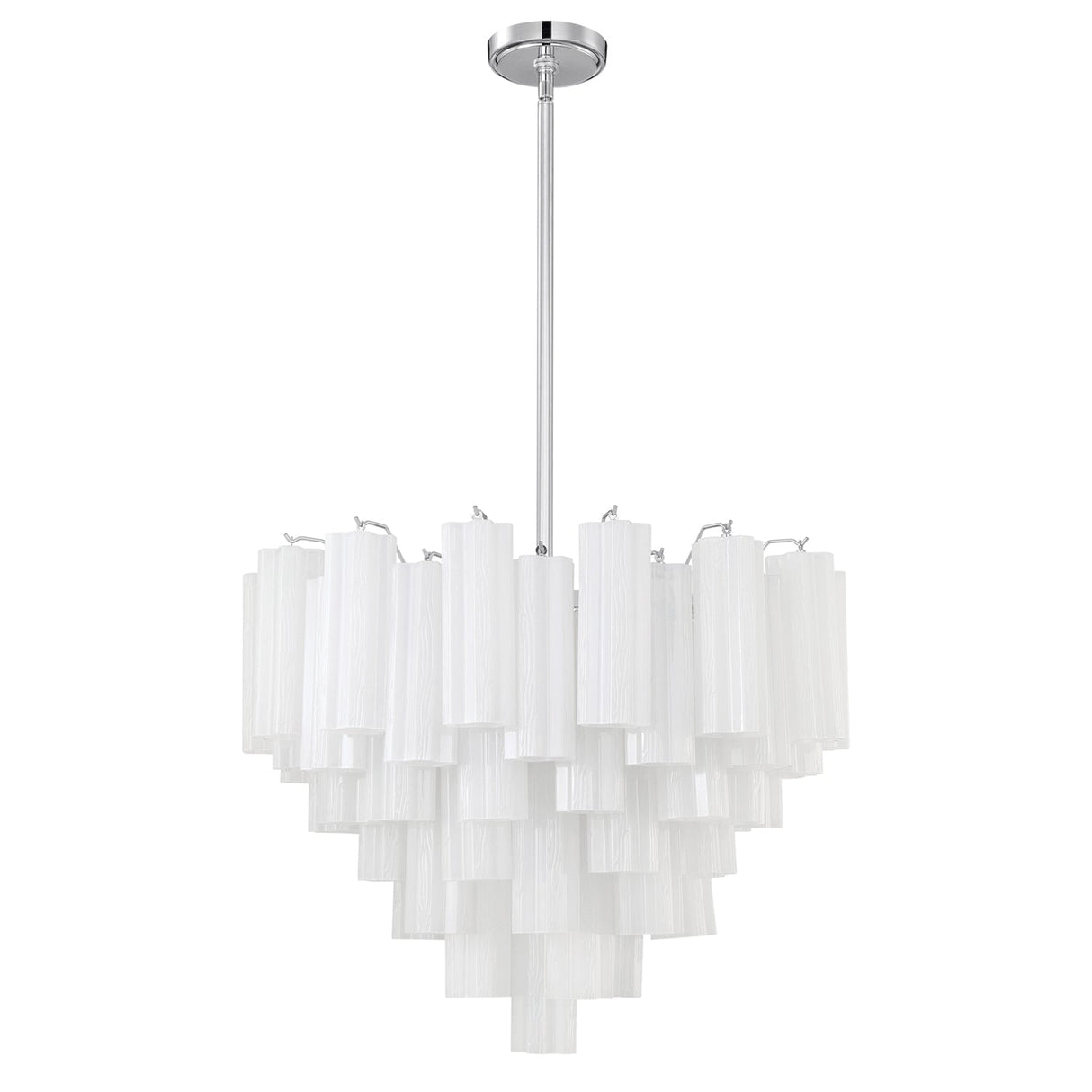 Addis 12 Light Polished Chrome Chandelier ADD-312-CH-WH