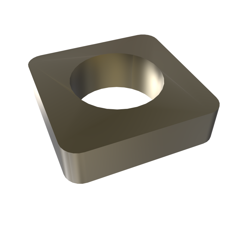 Amba Products Accessory AE-10S-BB 10mm Square Spacer (Qty of 2) for Quadro or Vega Collections - 0.375 x 1.5 x 1.5 in. - Brushed Bronze
