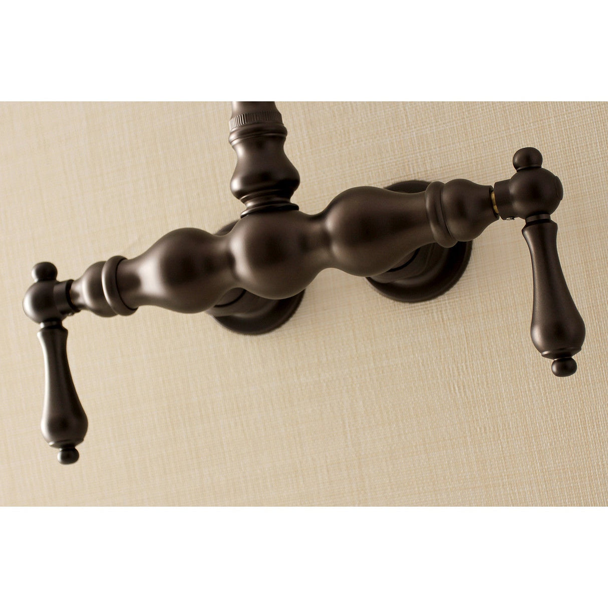 Aqua Vintage AE1T5 Two-Handle 2-Hole Tub Wall Mount Clawfoot Tub Faucet, Oil Rubbed Bronze