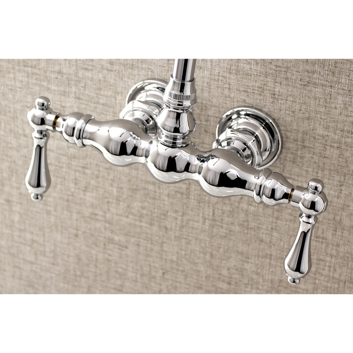 Aqua Vintage AE2T1 Two-Handle 2-Hole Tub Wall Mount Clawfoot Tub Faucet, Polished Chrome