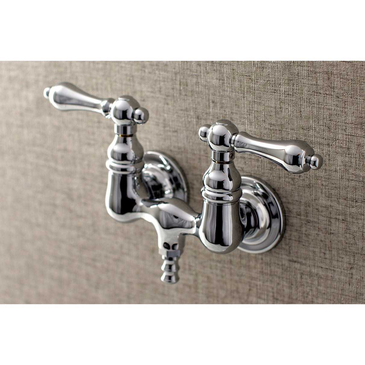 Aqua Vintage AE32T1 Two-Handle 2-Hole Tub Wall Mount Clawfoot Tub Faucet, Polished Chrome