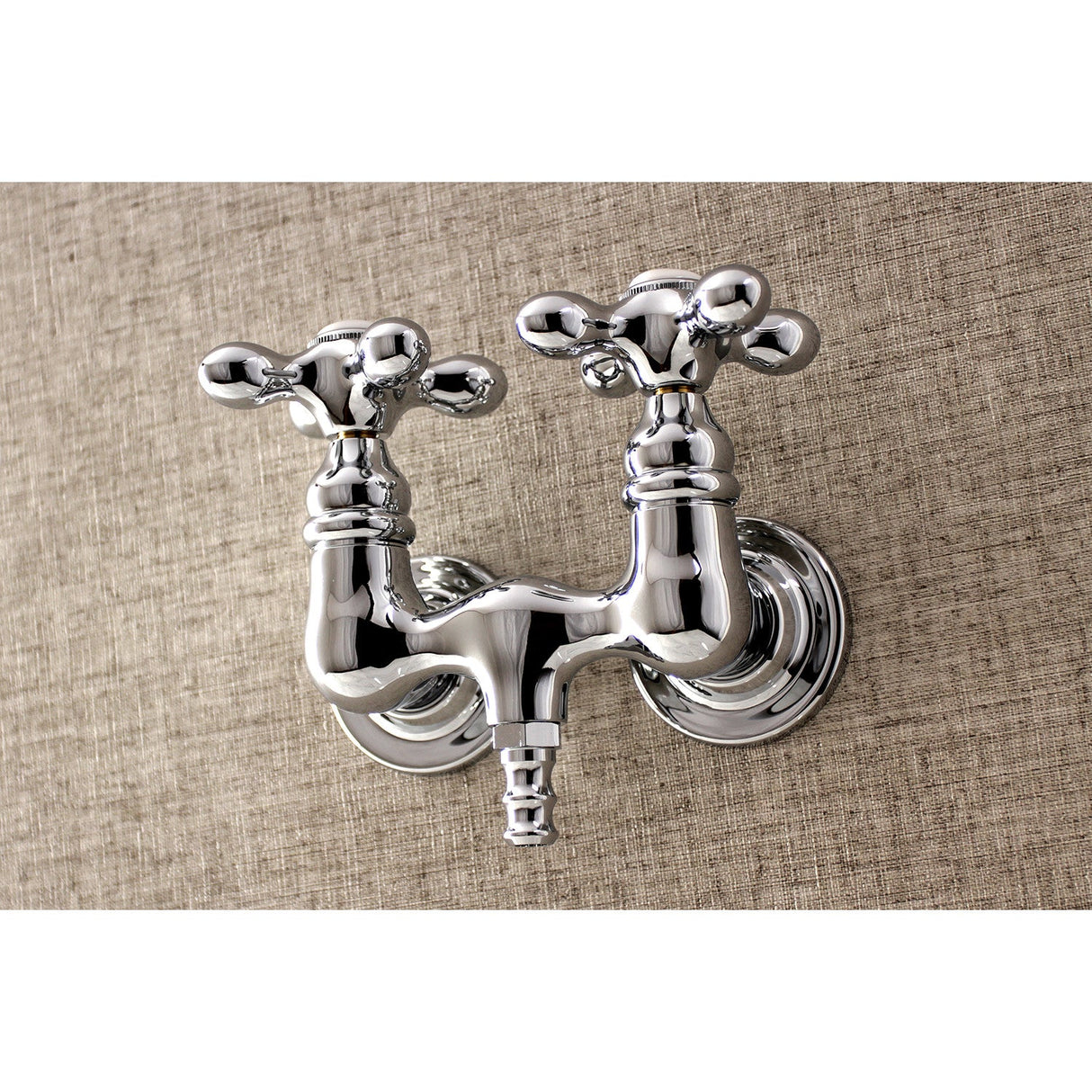 Aqua Vintage AE38T1 Two-Handle 2-Hole Tub Wall Mount Clawfoot Tub Faucet, Polished Chrome