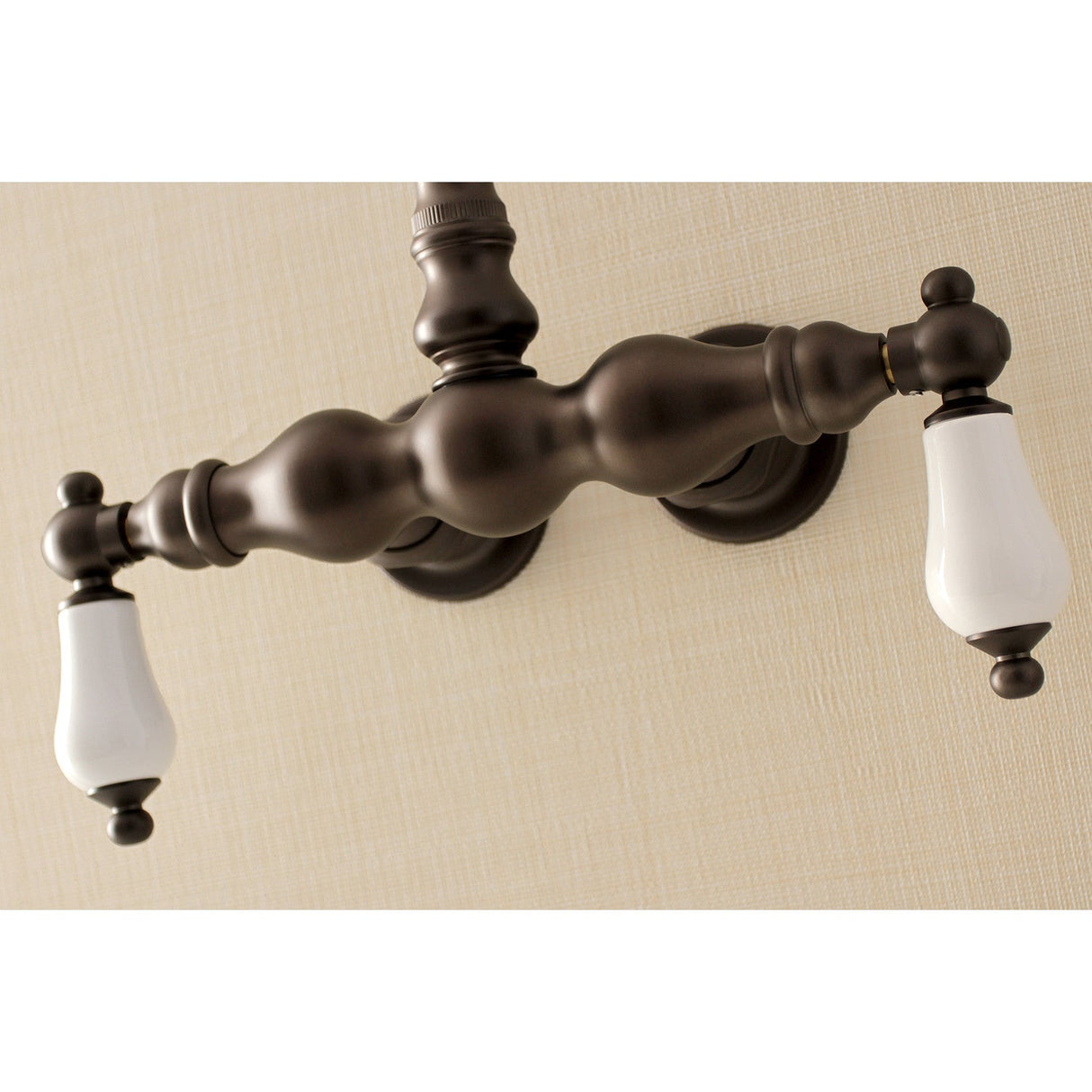 Aqua Vintage AE5T5 Two-Handle 2-Hole Tub Wall Mount Clawfoot Tub Faucet, Oil Rubbed Bronze