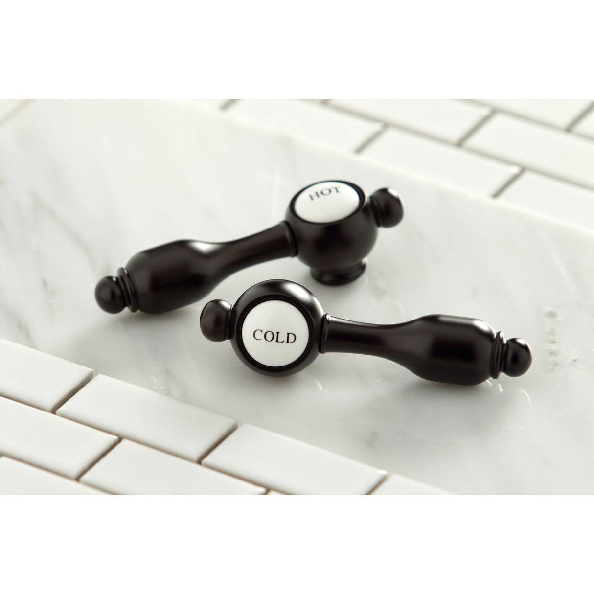 Tudor AE7T5TAL Three-Handle 2-Hole Tub Wall Mount Clawfoot Tub Faucet with Hand Shower, Oil Rubbed Bronze