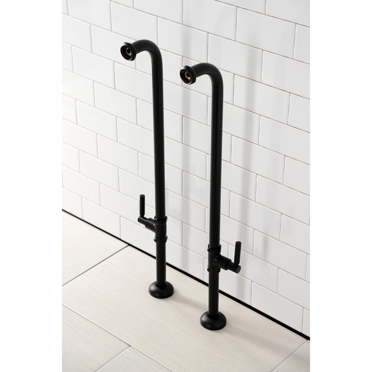 Concord AE810S0DKL Freestanding Tub Supply Line, Matte Black