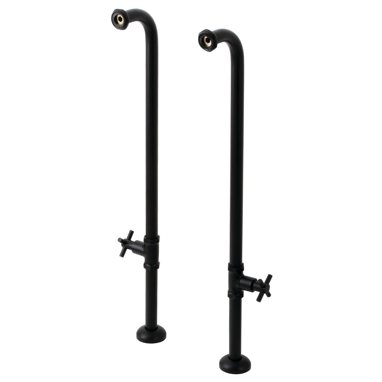 Concord AE810S0DX Freestanding Tub Supply Line, Matte Black
