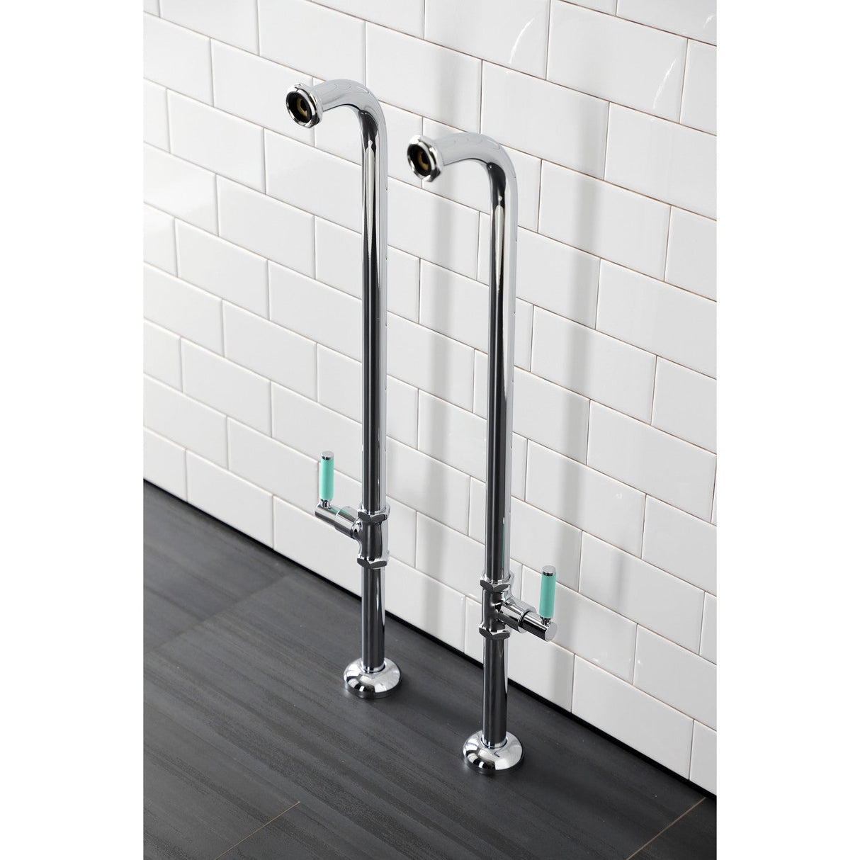 Concord AE810S1DKL Freestanding Tub Supply Line, Polished Chrome