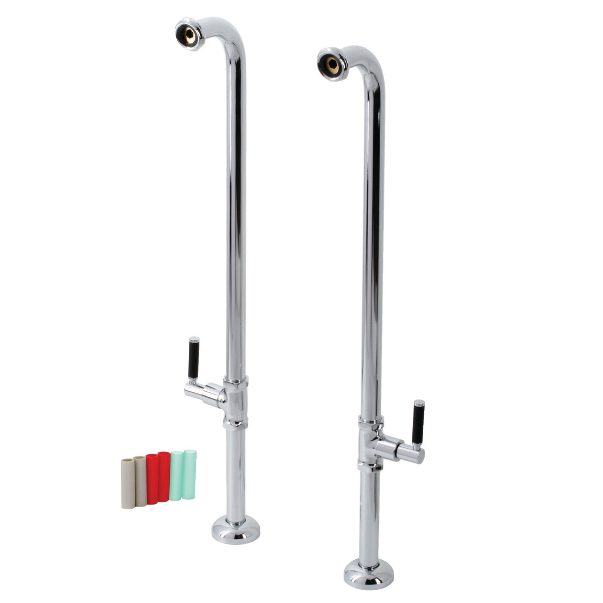 Concord AE810S1DKL Freestanding Tub Supply Line, Polished Chrome