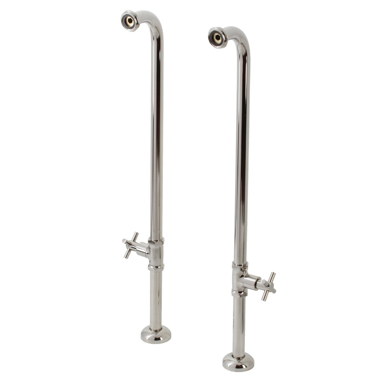 Concord AE810S6DX Freestanding Tub Supply Line, Polished Nickel