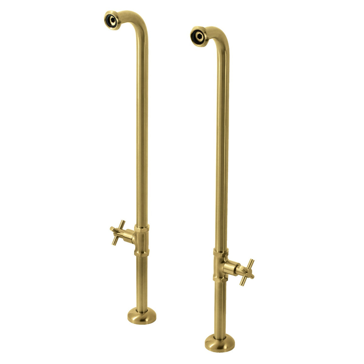 Concord AE810S7DX Freestanding Tub Supply Line, Brushed Brass