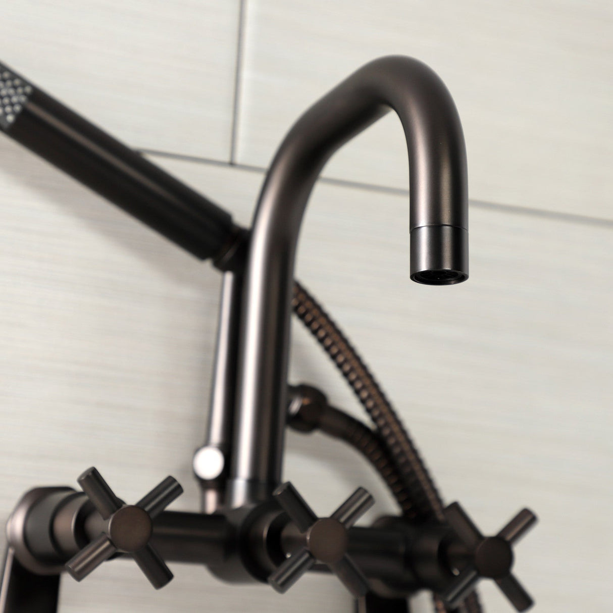 Concord AE8455DX Wall Mount Clawfoot Tub Faucet, Oil Rubbed Bronze