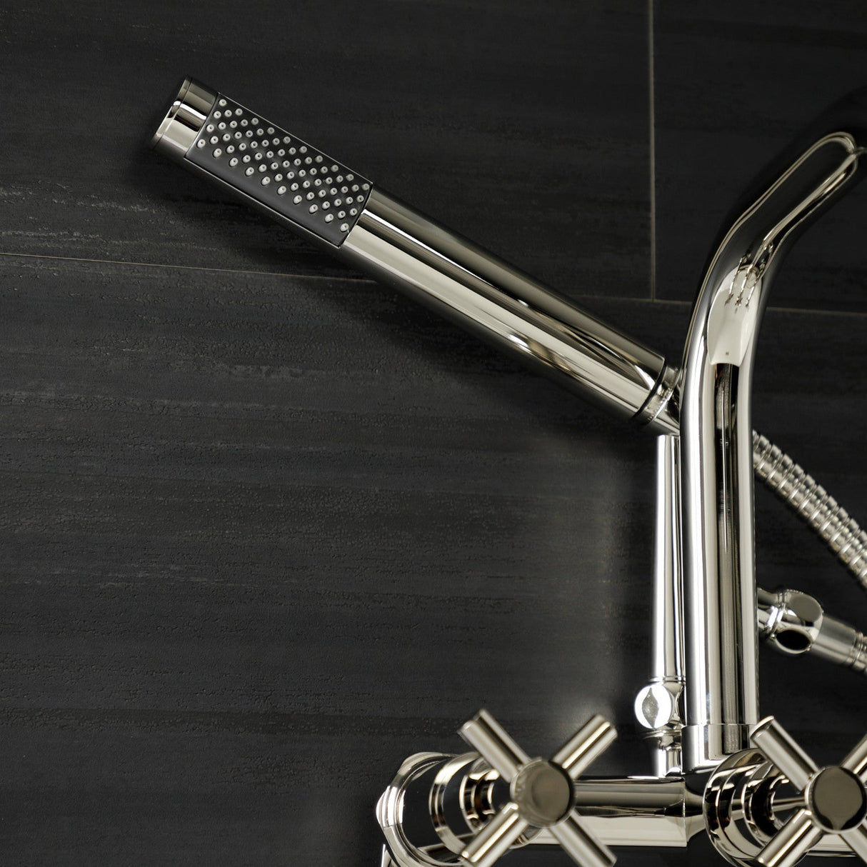 Concord AE8456DX Wall Mount Clawfoot Tub Faucet, Polished Nickel