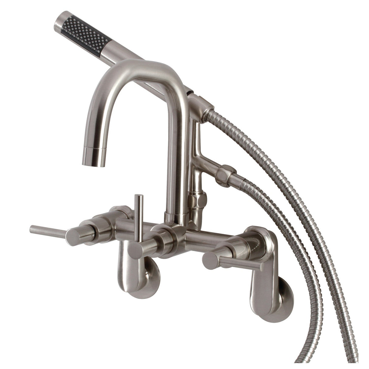 Concord AE8458DL Wall Mount Clawfoot Tub Faucet, Brushed Nickel