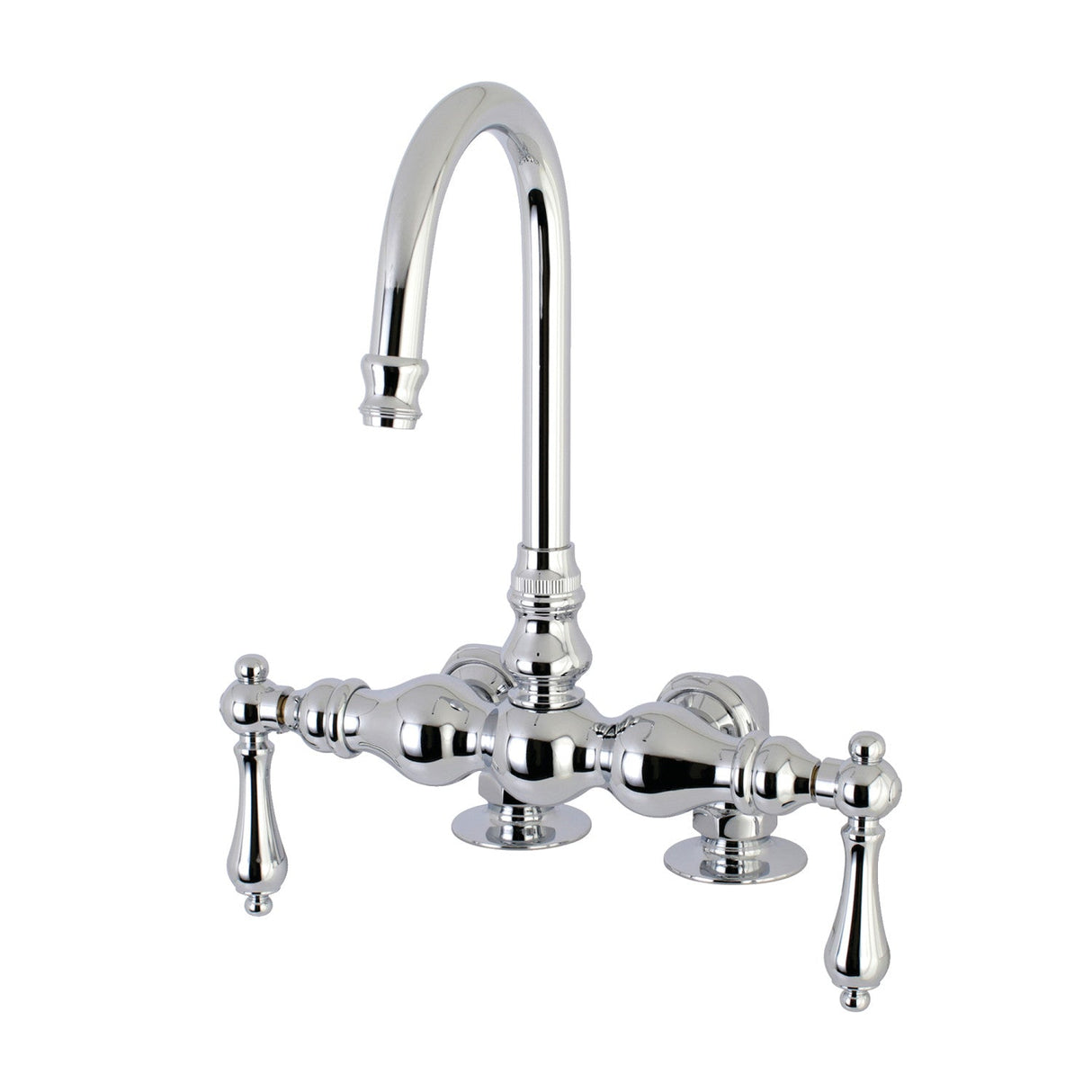 Vintage AE92T1 Two-Handle 2-Hole Deck Mount Clawfoot Tub Faucet, Polished Chrome
