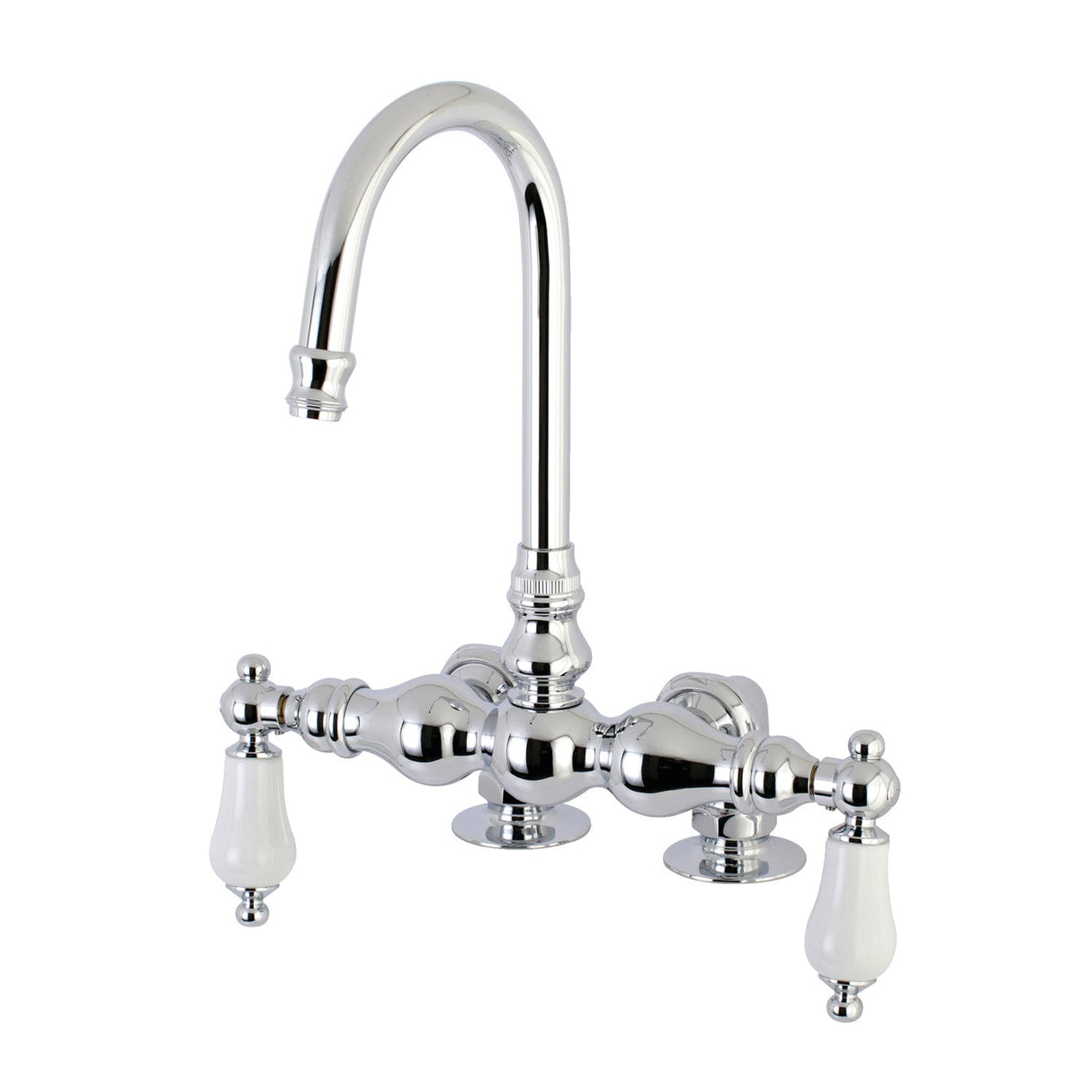 Vintage AE94T1 Two-Handle 2-Hole Deck Mount Clawfoot Tub Faucet, Polished Chrome