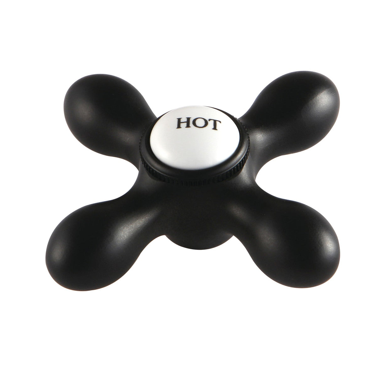 Aqua Vintage AEMX0H Hot Brass Cross Handle, Matte Black