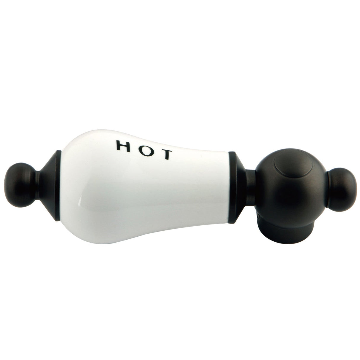 Aqua Vintage AEPL5H Hot Porcelain Lever Handle, Oil Rubbed Bronze