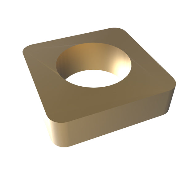 Amba Products Accessory AE-10S-SB 10mm Square Spacer (Qty of 2) for Quadro or Vega Collections - 0.375 x 1.5 x 1.5 in. - Satin Brass Finish