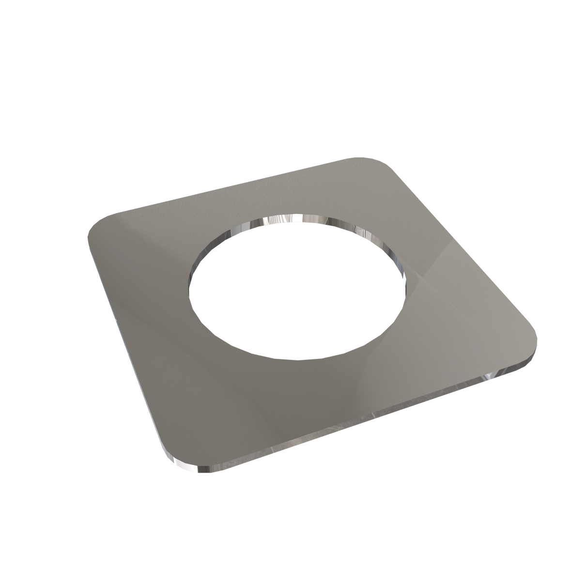 Amba Products Accessory AE-1S-P 1mm Square Spacer (Qty of 2) for Quadro or Vega Collections - 0.04 x 1.5 x 1.5 in. - Polished Finish
