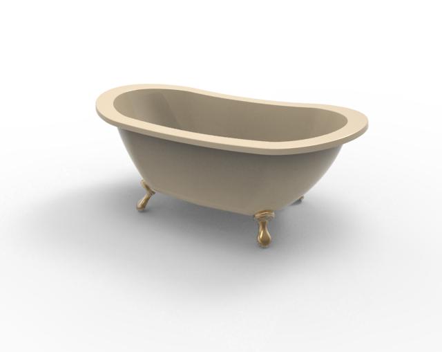 Hydro Systems AND7238STO-ALM ANDREA 7238 STON FREESTANDING TUB ONLY - ALMOND