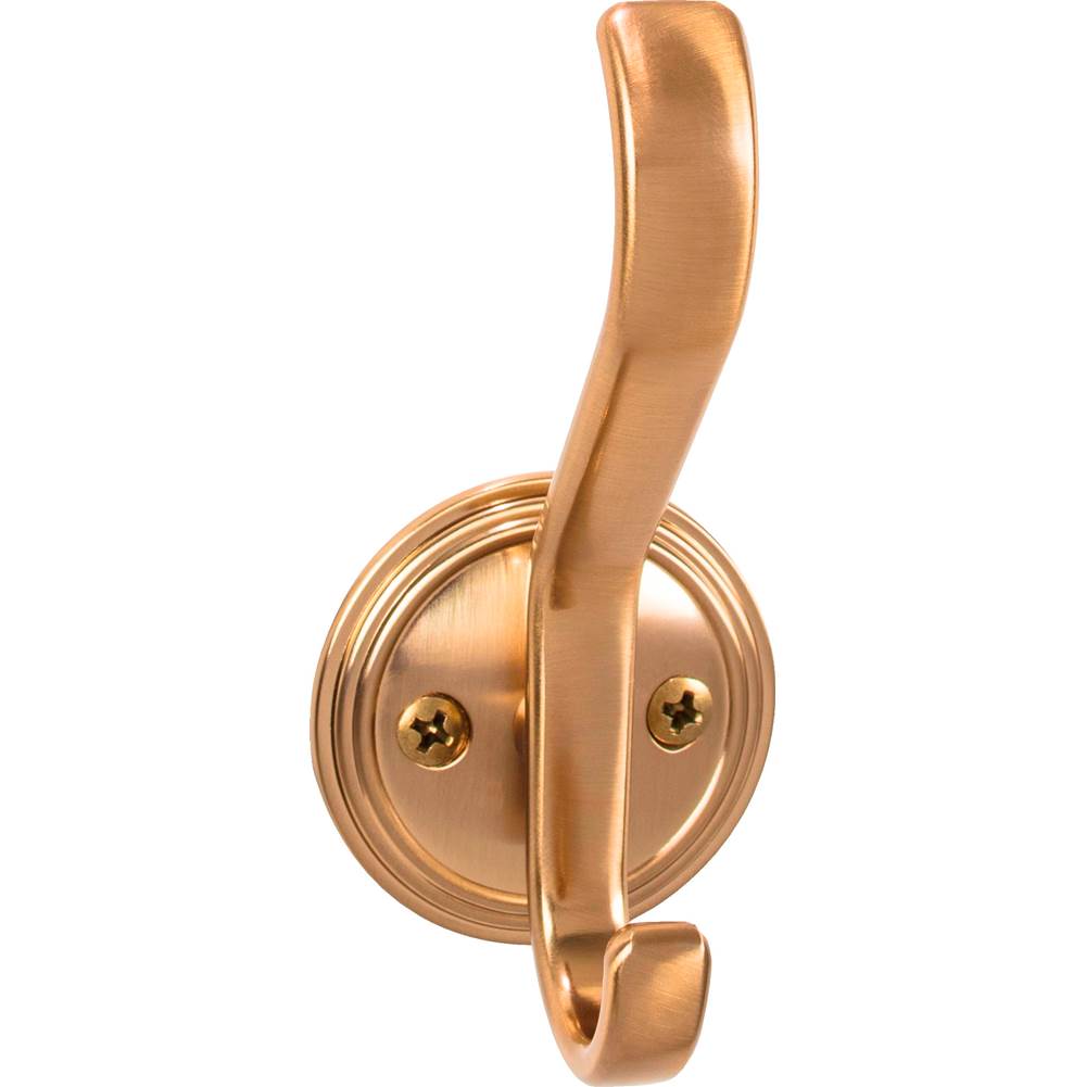 Top Knobs TK1062 Reeded Hook 4 11/16 Inch - Honey Bronze