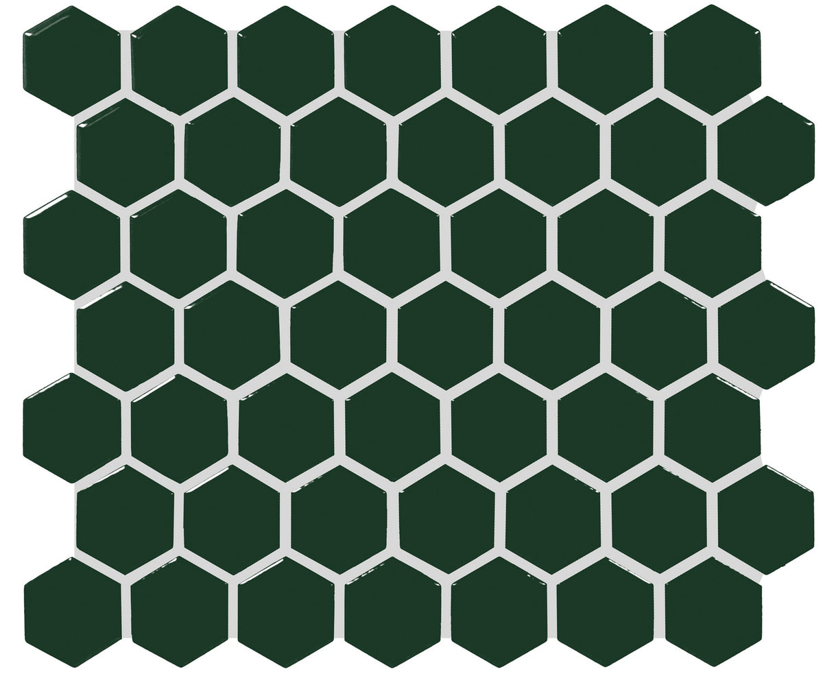American Olean Color Story Mosaics Wisdom Hexagon 1.5 Glossy Mosaic Tile