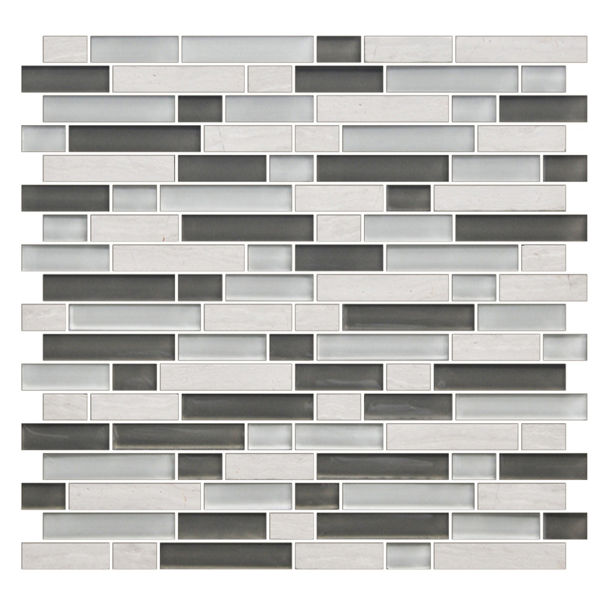American Olean Color Appeal Mountain Morning Blend Random 5/8 Glass Mosaic Tile