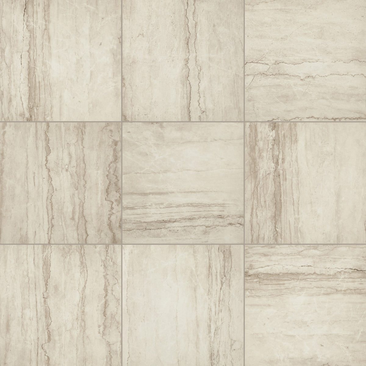 American Olean Mythique Marble Botticino Square 24x24 Matte Floor Tile