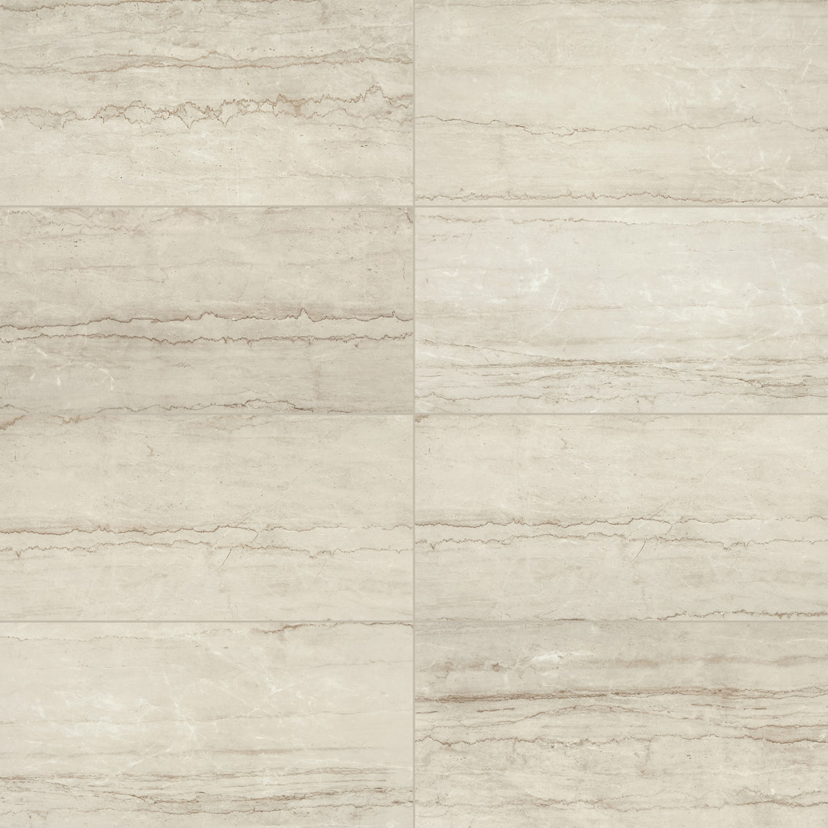 American Olean Mythique Marble Botticino Rectangle 6x24 Matte Floor Tile