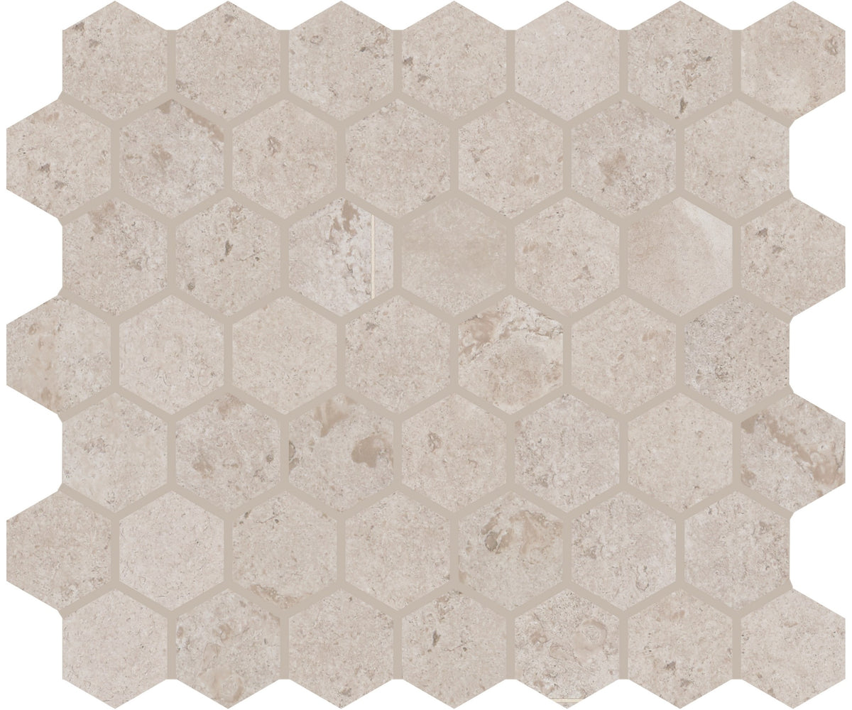 American Olean Rochester Beige Hexagon 1 1/2x1 1/2 Matte Mosaic Tile