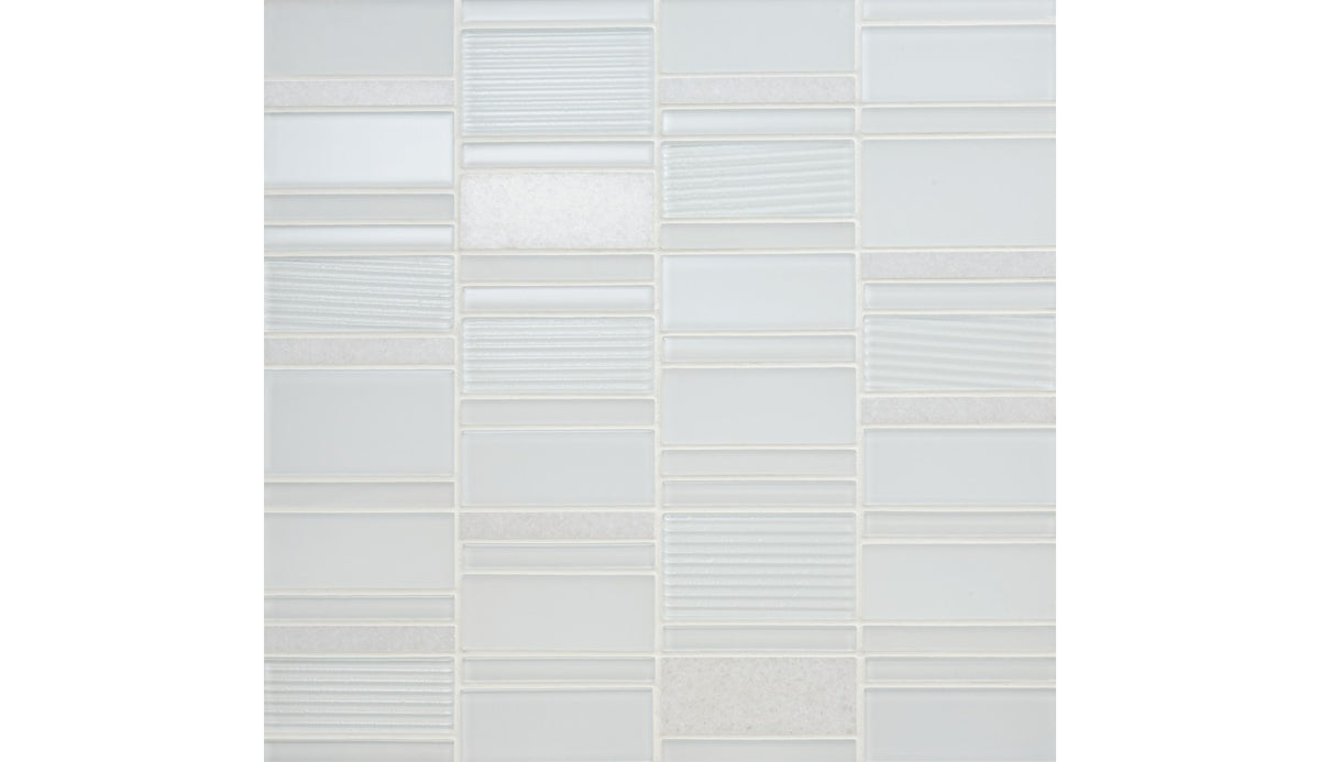 American Olean Serentina Bliss Block Random Glossy Mosaic Tile