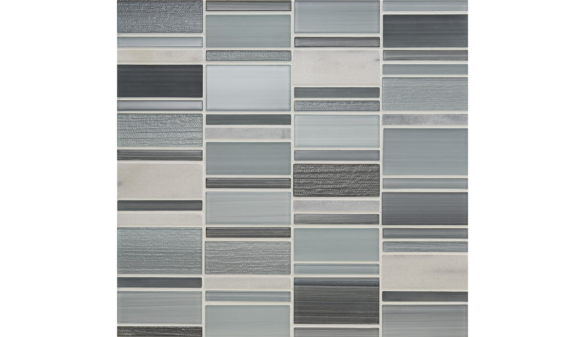American Olean Serentina Zen Block Random Glossy Mosaic Tile