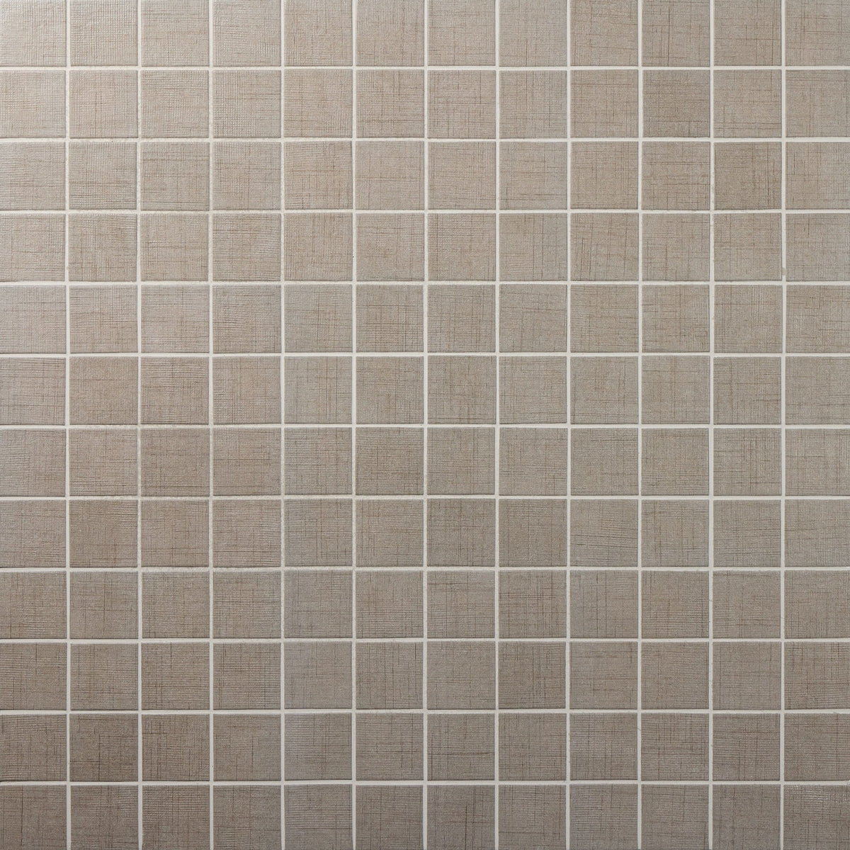 American Olean Stitchmark Tweed Taupe Straight Joint 3x3 Matte Mosaic Tile