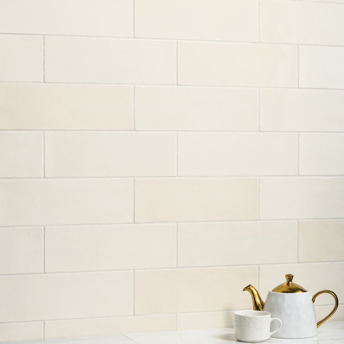 American Olean Studio Haven Shea Rectangle 4x12 Handcrafted Glossy Wall Tile