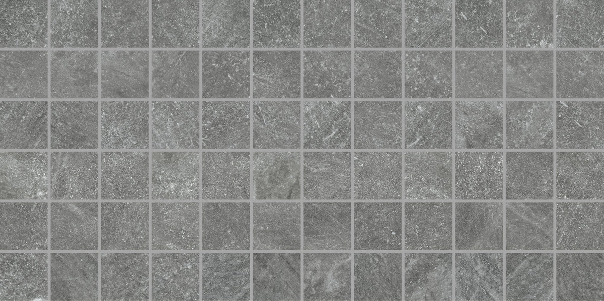American Olean Solstice Autumn Grey Straight Joint 2x2 Stepwise Matte Mosaic Tile