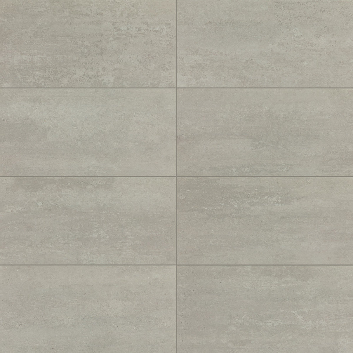American Olean Theoretical Evolved Quiet Gray Rectangle 12x24 Stepwise Matte Floor Tile