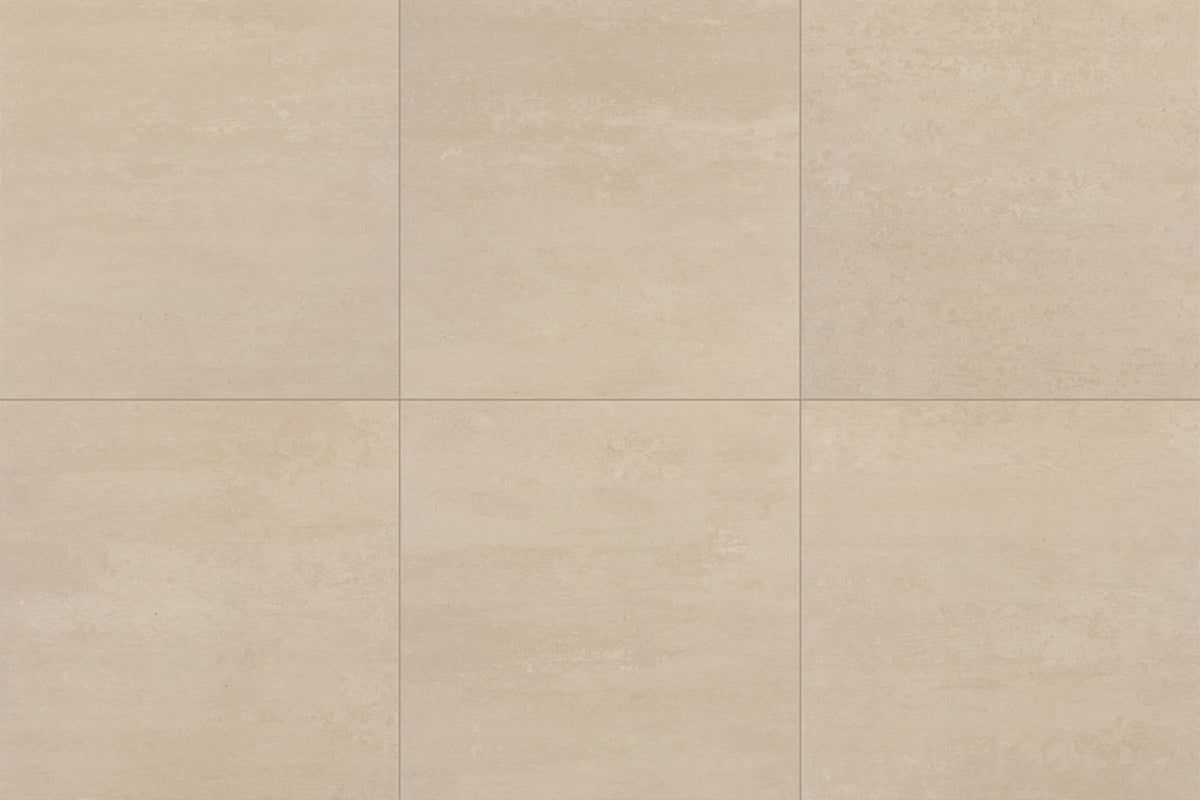 American Olean Theoretical Evolved Balanced Beige Square 24x24 Stepwise Matte Floor Tile