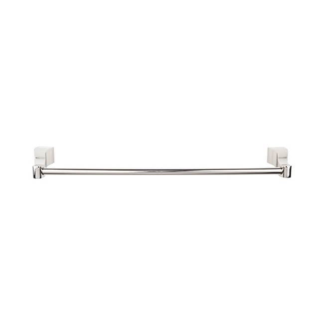 Top Knobs AQ8 Aqua Bath 24" Single Towel Bar - Polished Nickel