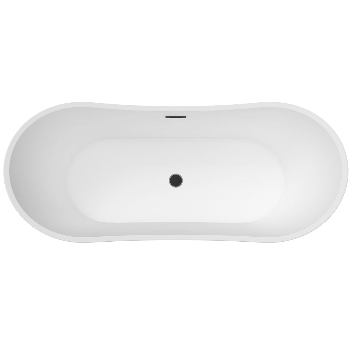 Nairobi 67" Acrylic Double Slipper Tub in Matte White