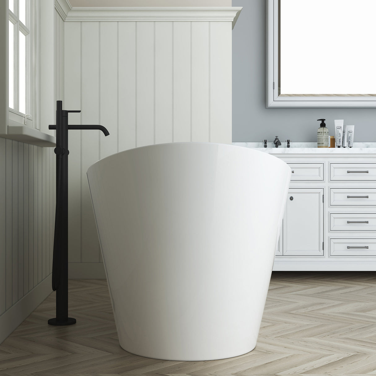 Nairobi 67" Acrylic Double Slipper Tub