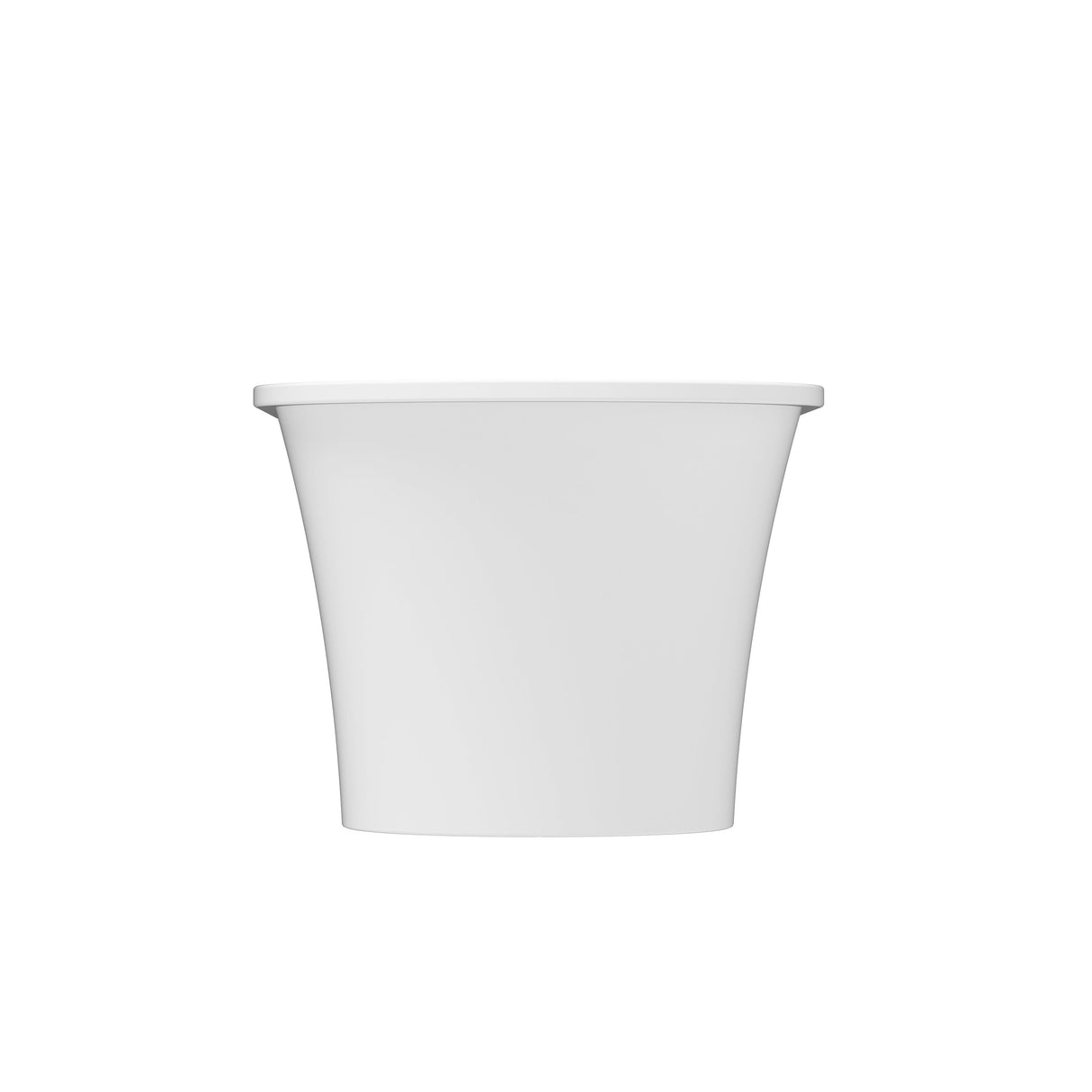 Nouri 66" Acrylic Freestanding Tub with Integral Drain in Matte White