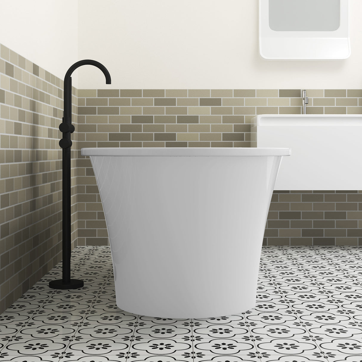 Nouri 66" Acrylic Freestanding Tub with Integral Drain