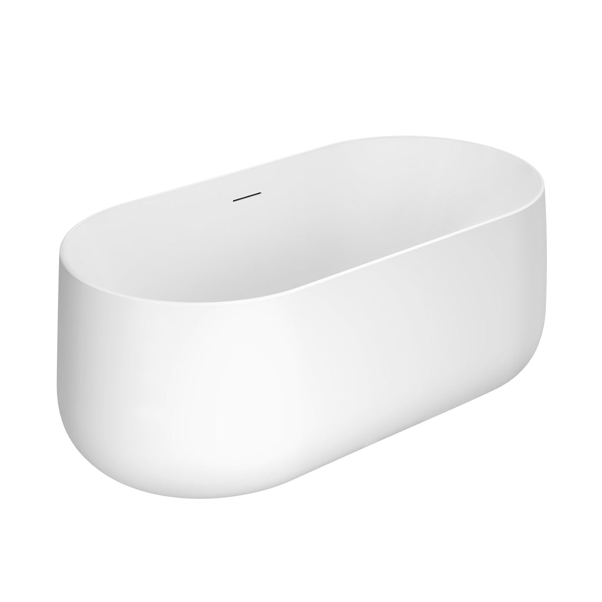 Porter 61" Acrylic Oval Tub in Matte White