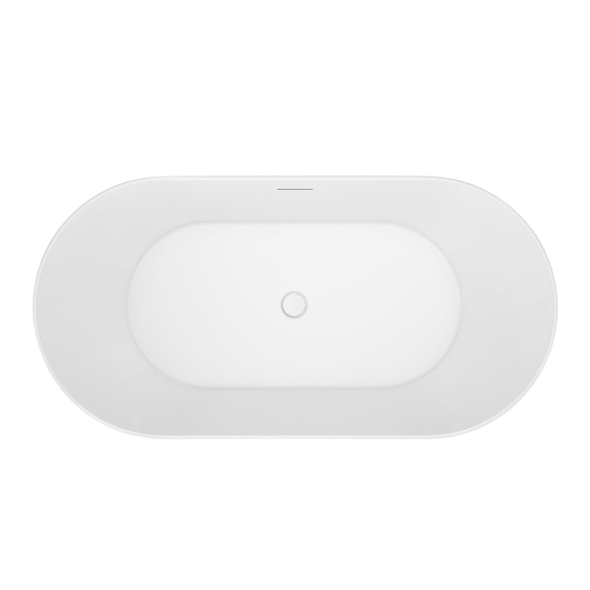 Porter 61" Acrylic Oval Tub in Matte White