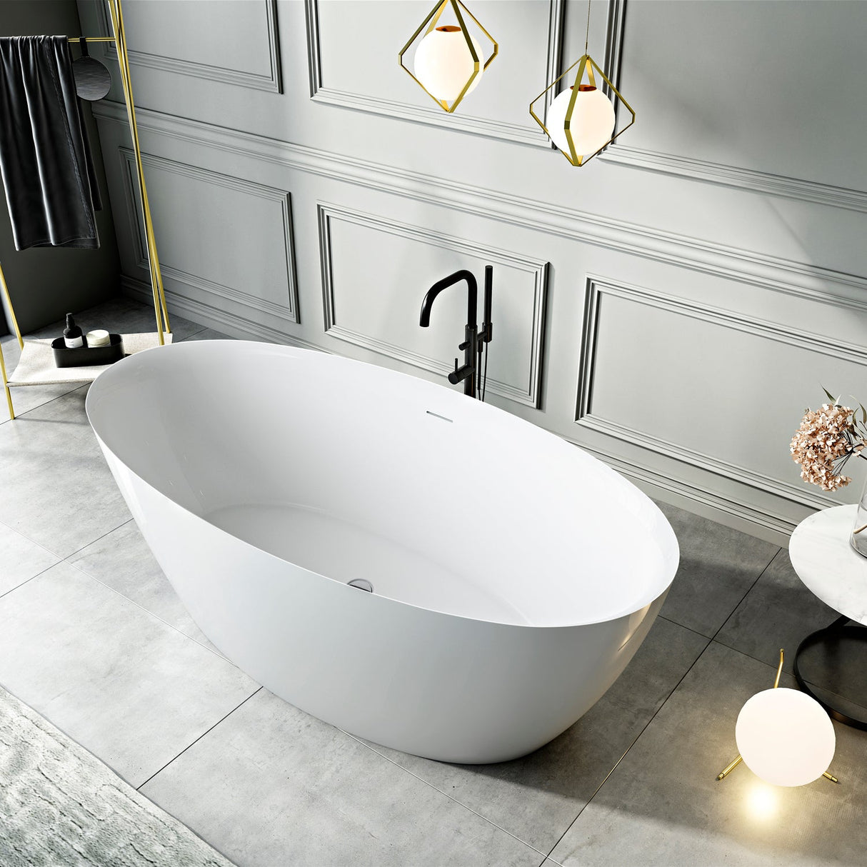 Harper 67" Acrylic Tub in Glossy White
