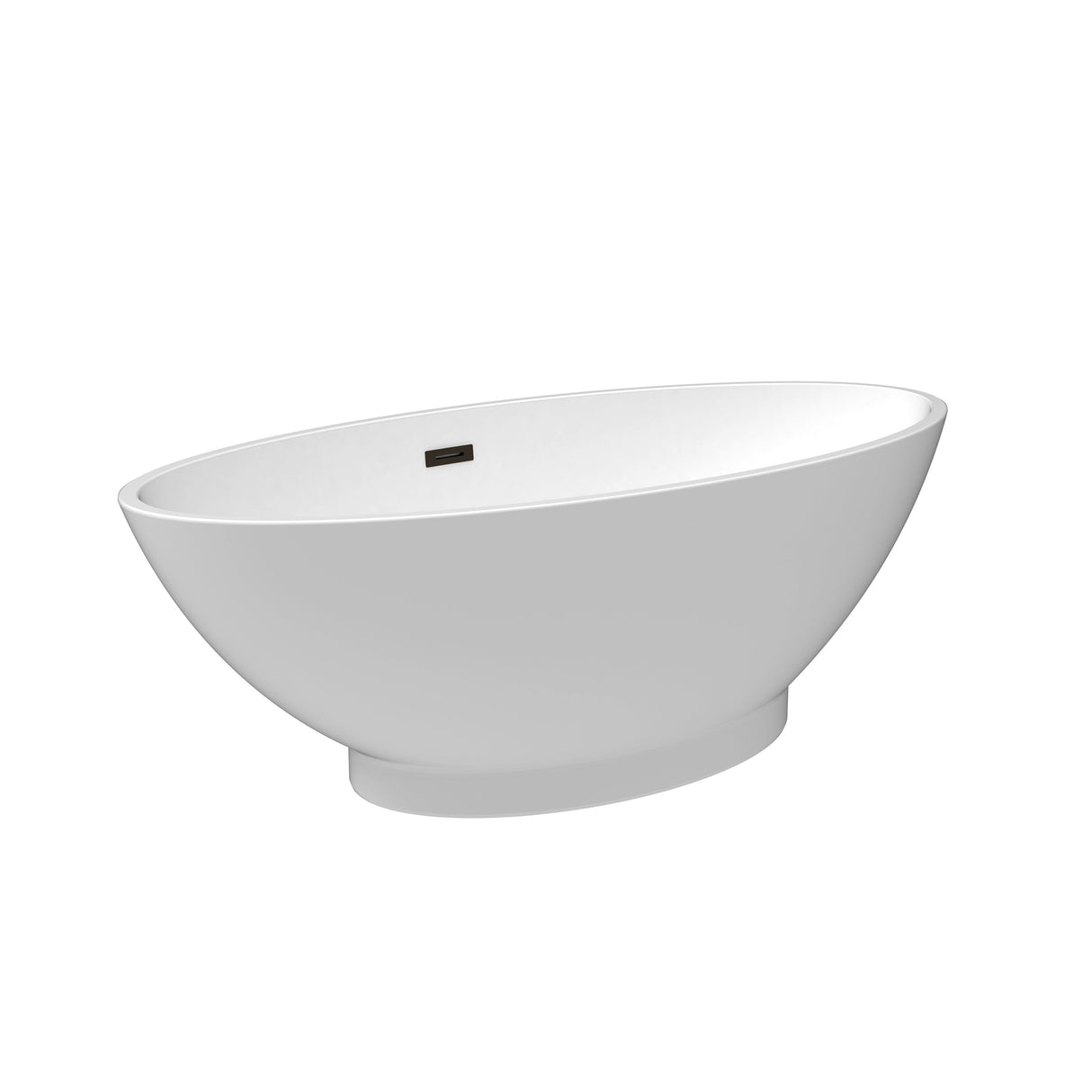 Noelani 66" Acrylic Freestanding Tub with Integral Drain in Matte White