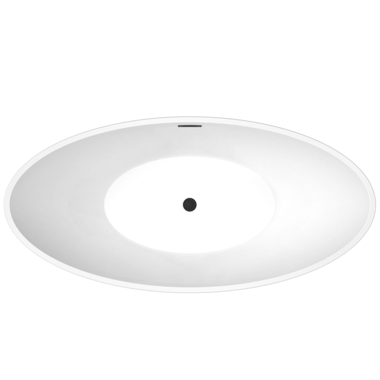 Noelani 66" Acrylic Freestanding Tub with Integral Drain in Matte White
