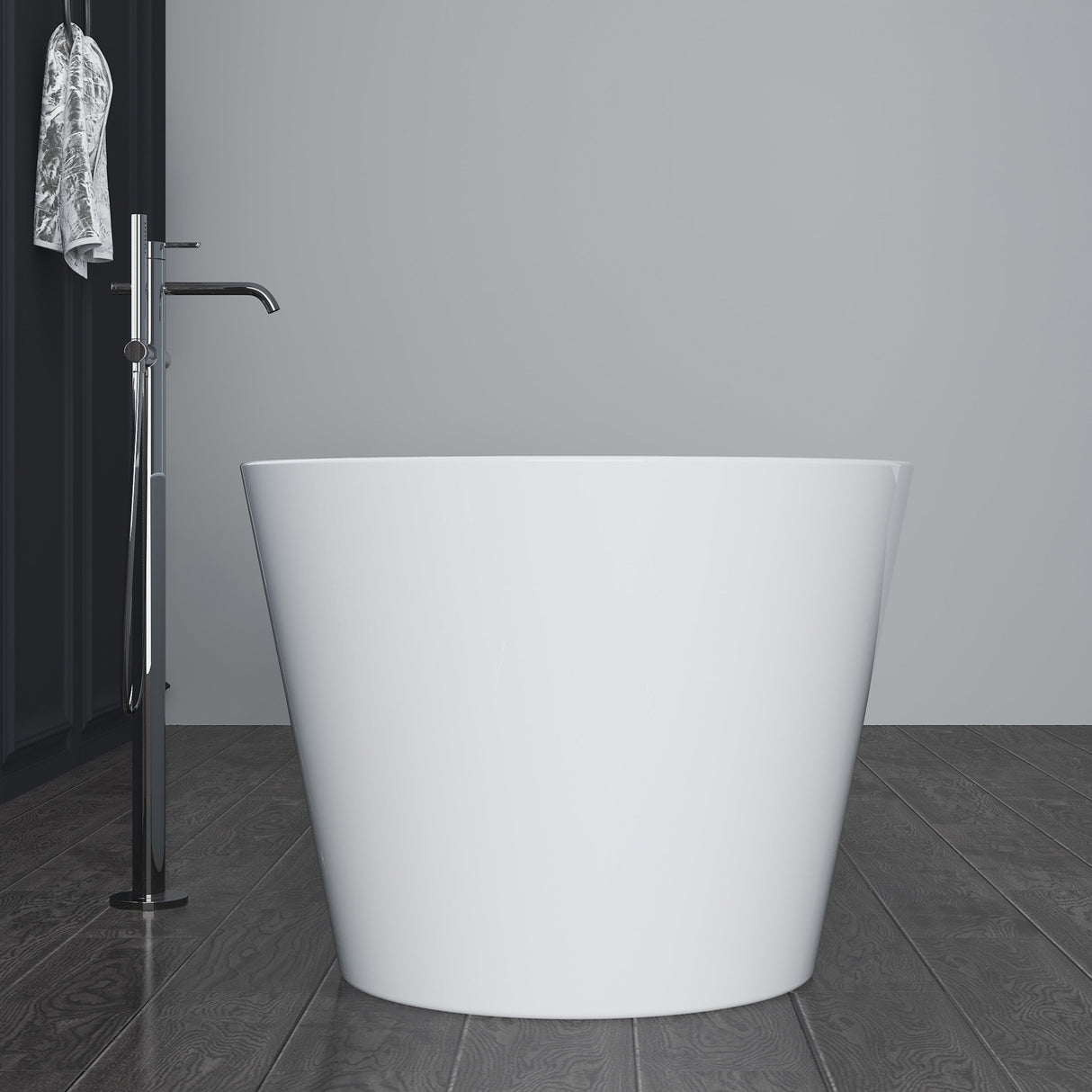 Patrick 67" Acrylic Tub with Integrated Drain and Overflow