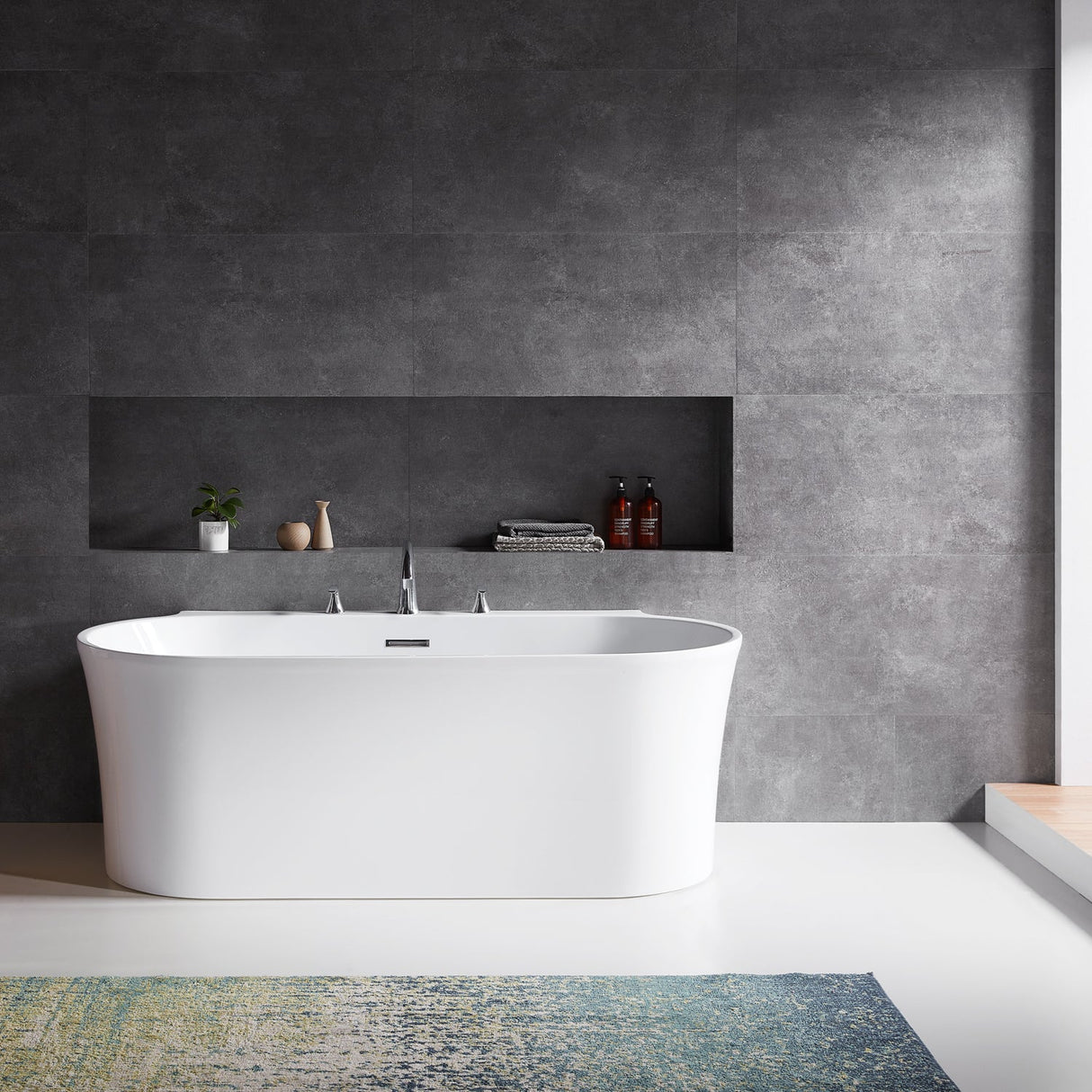 Oakleigh 67" Acrylic Freestanding Tub With Internal Drain