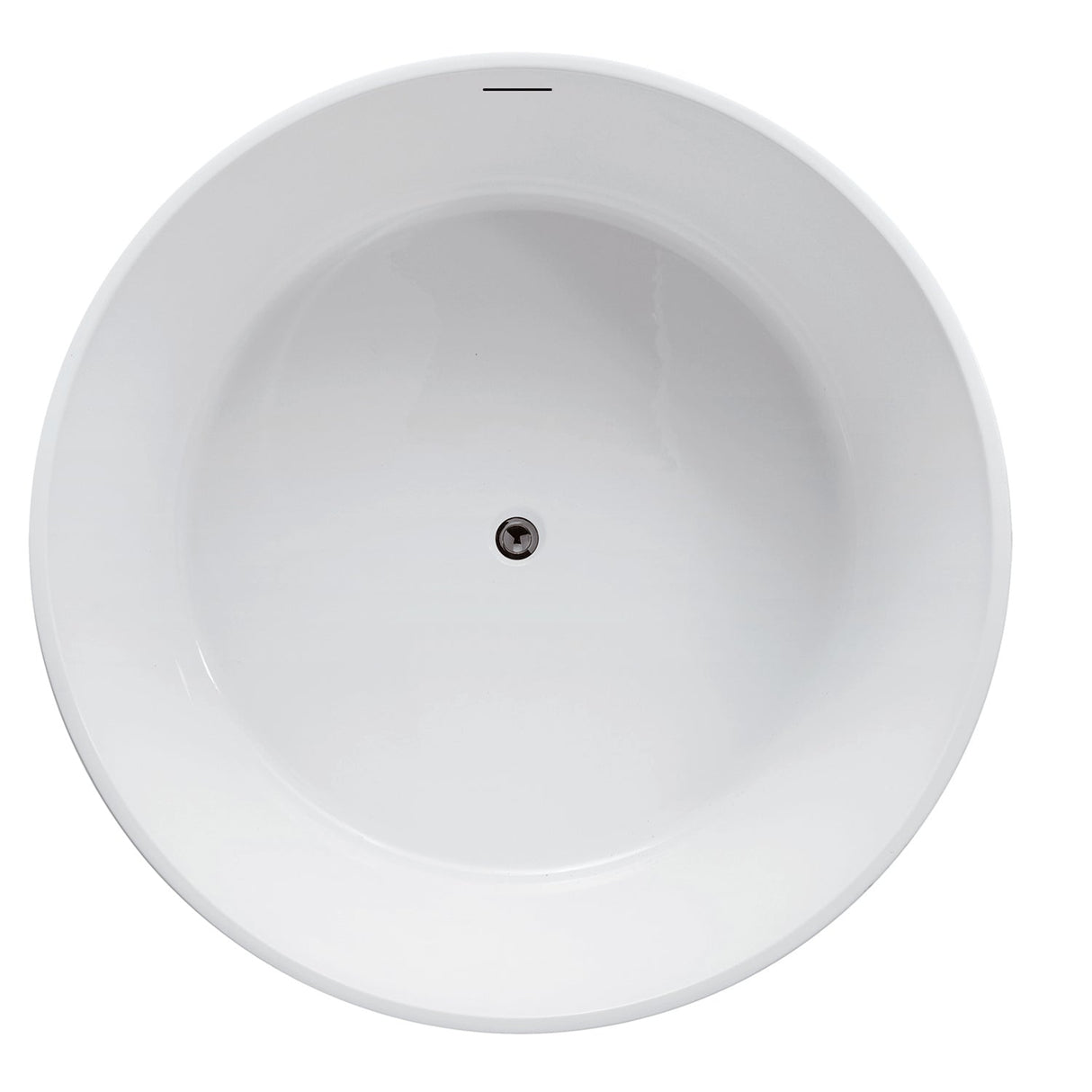Xandra 55" Acrylic Freestanding Round Tub With Internal Drain